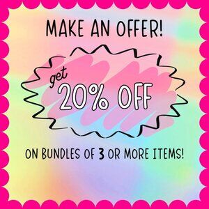 20% off bundles of 3 or more!